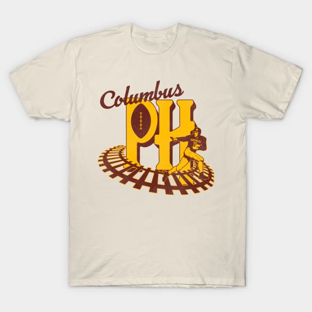 Defunct Columbus Panhandles Football Team T-Shirt by Defunctland